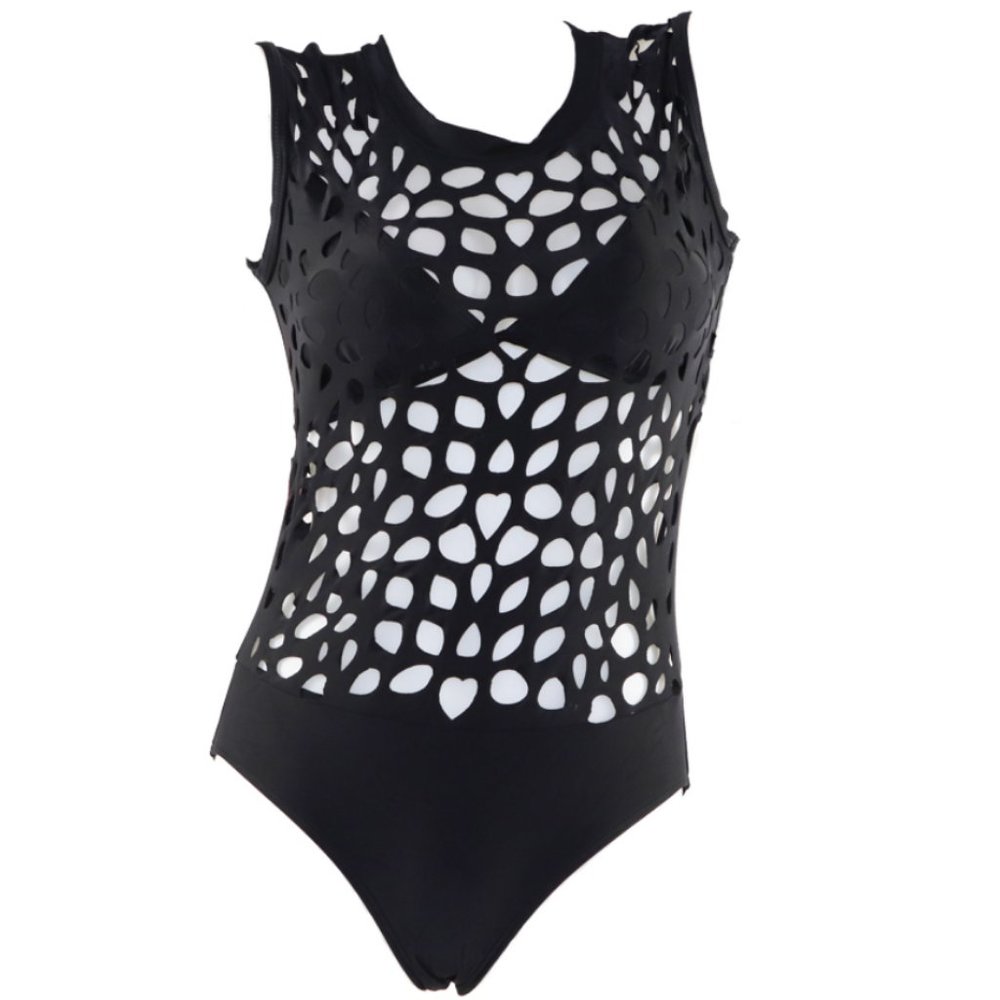 Hollow out one-piece bathing suit